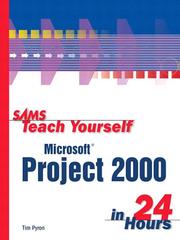 Cover of: Sams Teach Yourself Microsoft Project 2000 in 24 Hours by Tim Pyron