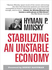Cover of: Stabilizing an Unstable Economy | Hyman P. Minsky