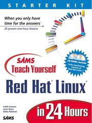 Cover of: Sams Teach Yourself Red Hat Linux in 24 Hours by Judith Samson