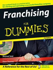 Cover of: Franchising For Dummies by Michael Seid
