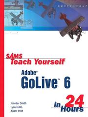 Cover of: Sams Teach Yourself Adobe  GoLive  6 in 24 Hours