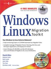 Cover of: Windows to Linux Migration Toolkit
