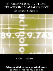 Cover of: Information Systems Strategic Management by Steve Clarke, Steve Clarke