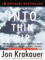Cover of: Into Thin Air | Jon Krakauer