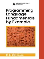 Cover of: Programming Language Fundamentals by Example by D. E. Stevenson
