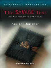 The savage text by Adrian Thatcher