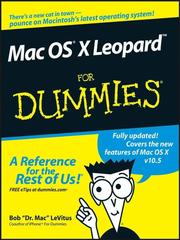 Mac OS X Leopard for dummies by Bob LeVitus