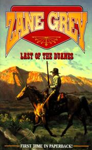 Cover of: Last of the Duanes (Zane Grey Western)