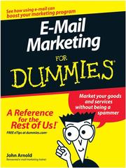 Cover of: E-Mail Marketing For Dummies by John Arnold