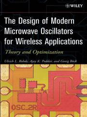 Cover of: The Design of Modern Microwave Oscillators for Wireless Applications by Ulrich L. Rohde