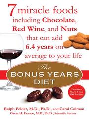 Cover of: The Bonus Years Diet by Ralph Felder