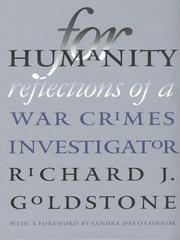 Cover of: For Humanity by Richard Goldstone