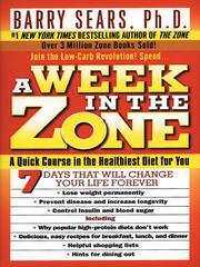 Cover of: A Week in the Zone by Barry Sears
