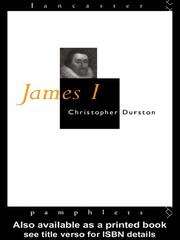 Cover of: James I by Christopher Durston