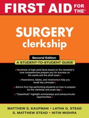 Cover of: First Aid for the® Surgery Clerkship