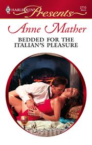Cover of: Bedded for the Italian's Pleasure