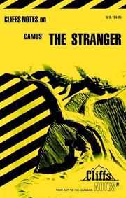 Cover of: CliffsNotes on Camus The Stranger by Gary Carey
