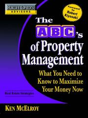 Cover of: Rich Dad's Advisors®: The ABC's of Property Management