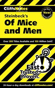 Cover of: CliffsNotes on Steinbeck's Of Mice and Men by Susan Van Kirk