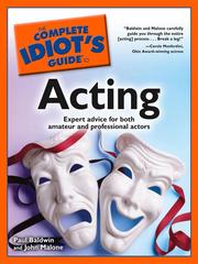 The Complete Idiots Guide to Acting