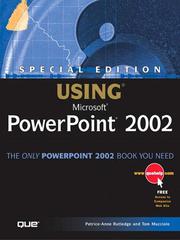 Cover of: Special Edition Using Microsoft PowerPoint 2002 | Patrice-Anne Rutledge