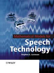 Cover of: Mathematical Models for Speech Technology
