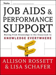 Cover of: Job Aids and Performance Support by Allison Rossett