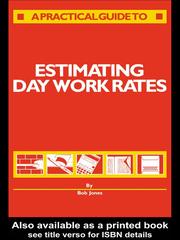 Cover of: Estimating Day Work Rates by Bob Jones