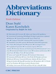 Cover of: Abbreviations Dictionary, Tenth Edition | Dean Stahl