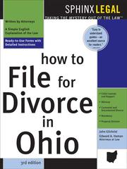 Cover of: How to File for Divorce in Ohio, 3E by John Gilchrist