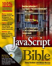 Cover of: JavaScript Bible by Danny Goodman, Danny Goodman
