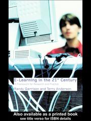 Cover of: E-Learning in the 21st Century by Terry Anderson