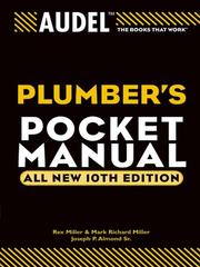 Cover of: Audel Plumbers Pocket Manual by Rex Miller
