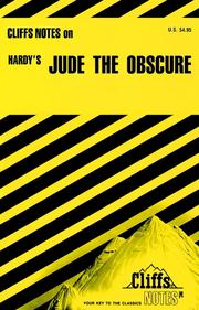Cover of: CliffsNotes on Hardy's Jude The Obscure by Frank H. Thompson