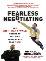 Cover of: Fearless Negotiating by Michael C. Donaldson, Michael C. Donaldson