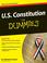 Cover of: U.S. Constitution For Dummies®