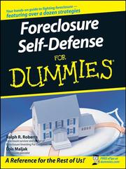 Cover of: Foreclosure Self-Defense For Dummies | Ralph R. Roberts
