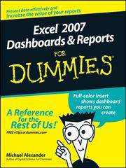 Cover of: Excel 2007 Dashboards & Reports For Dummies by Michael Alexander, Michael Alexander