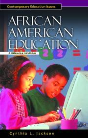 Cover of: African American Education | Cynthia L. Jackson