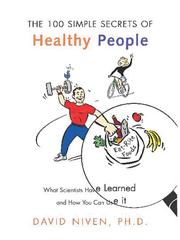 Cover of: 100 Simple Secrets of Healthy People by David Niven