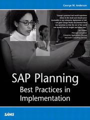 Cover of: SAP Planning: Best Practices in Implementation by George W. Anderson