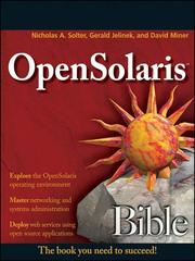 Cover of: OpenSolaris Bible by Nicholas Solter