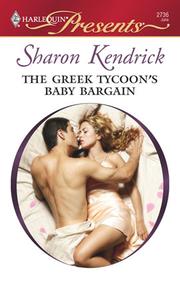 Cover of: The Greek Tycoon's Baby Bargain by Sharon Kendrick