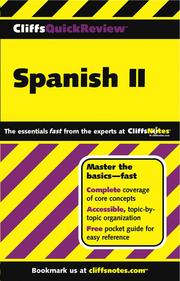 Cover of: CliffsQuickReview Spanish II | Jill Rodriguez