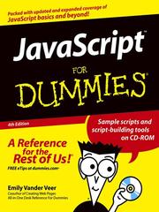 Cover of: JavaScript For Dummies by Emily A. Vander Veer