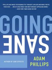Cover of: Going Sane by Adam Phillips