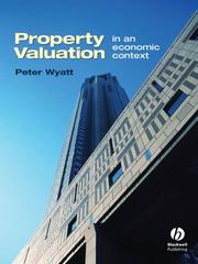 Cover of: Property Valuation by Peter Wyatt, Peter Wyatt