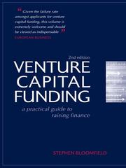 Cover of: Venture Capital Funding by Stephen Bloomfield