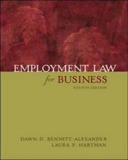 Cover of: Employment law for business by Dawn Bennett-Alexander
