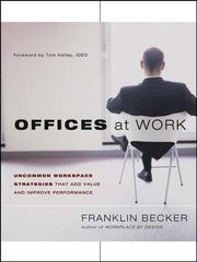 Cover of: Offices at Work by Franklin D. Becker